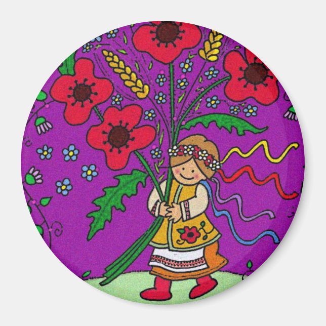 Poppy Girl Magnet (Front)