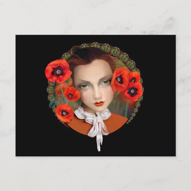 Poppy Girl Postcard (Front)