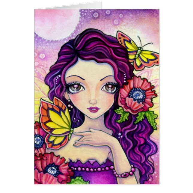 Poppy Glamour - blank card (Front)