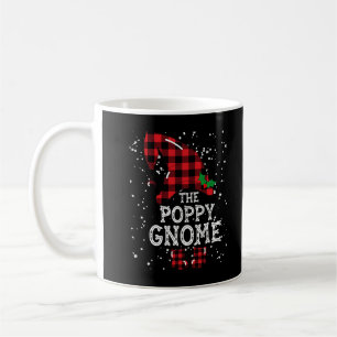 Poppy Gnome Buffalo Plaid Matching Family Christma Coffee Mug