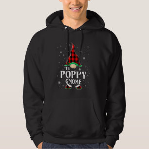 Poppy Gnome Buffalo Plaid Matching Family Christma Hoodie