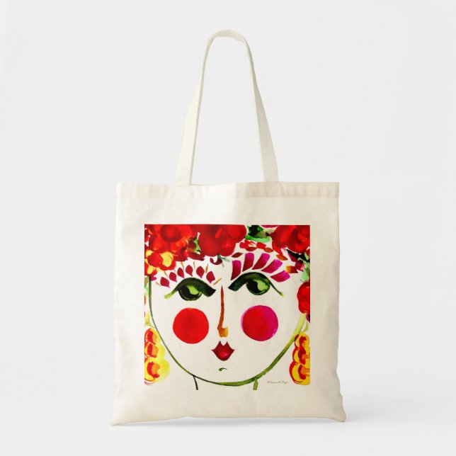 Poppy - Gypsy Garden Girl Tote (Front)