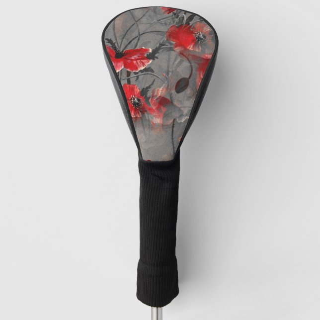 Poppy Haze Golf Head Cover (Front)