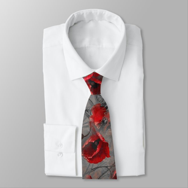 Poppy Haze Tie (Tied)