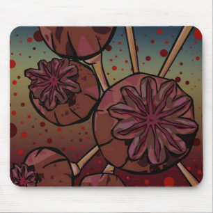 Poppy Heads Mouse Mat