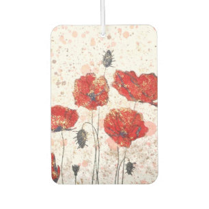 Poppy Heart Air Freshener