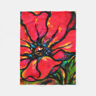 Poppy I Fleece Blanket