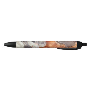 Poppy Jasper Print Black Ink Pen