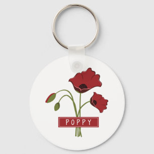 Poppy Key Ring
