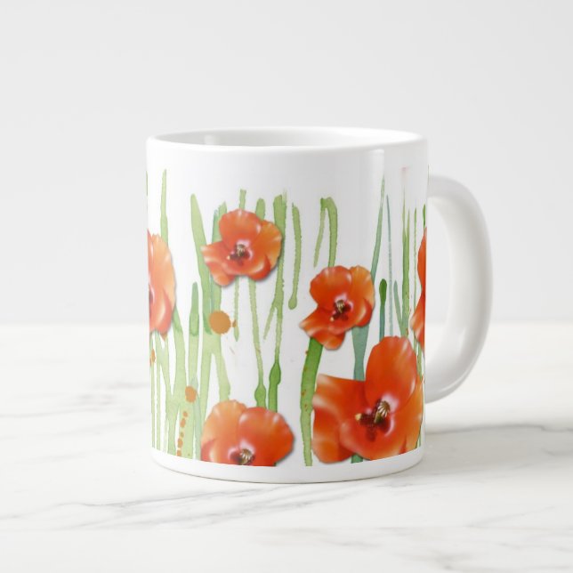 Poppy Large Coffee Mug (Front Right)