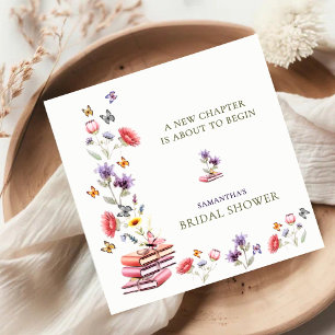 Poppy & Lavender Bridal Shower Napkins
