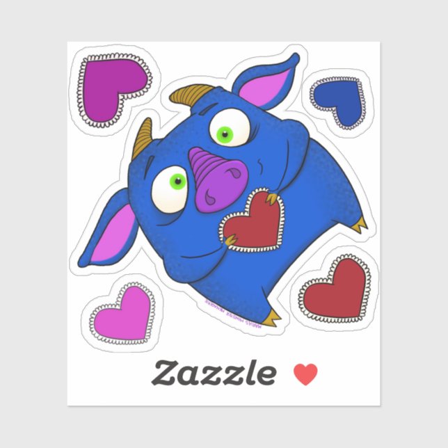Poppy loves you, sticker (Sheet)