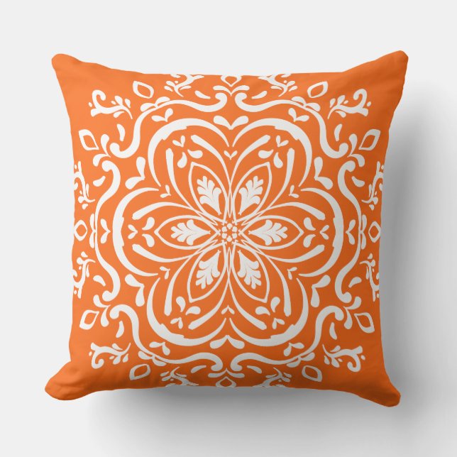 Poppy Mandala Outdoor Cushion (Front)