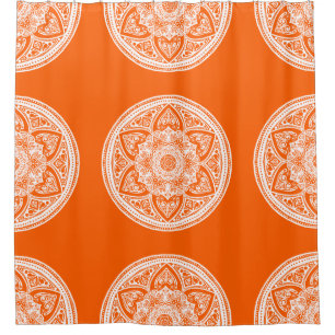 Poppy Mandala Shower Curtain