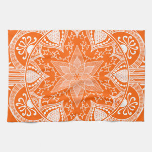 Poppy Mandala Tea Towel