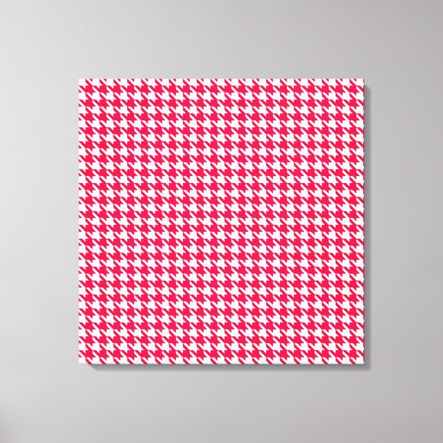 Poppy Modern Houndstooth at Emporiomoffa Canvas Print (Front)