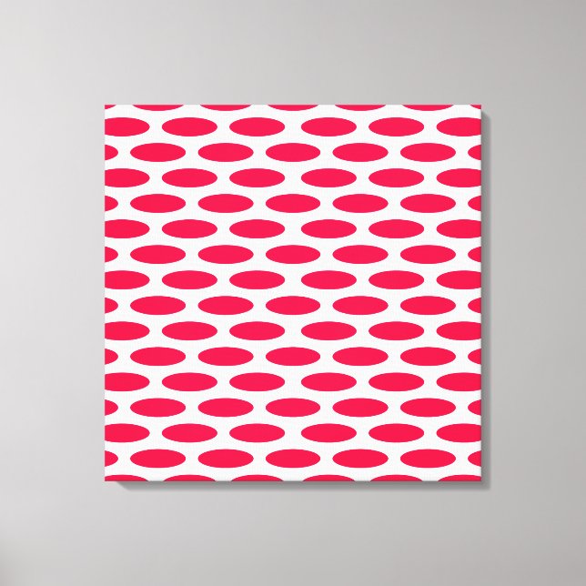 Poppy Modern Oval at Emporiomoffa Canvas Print (Front)