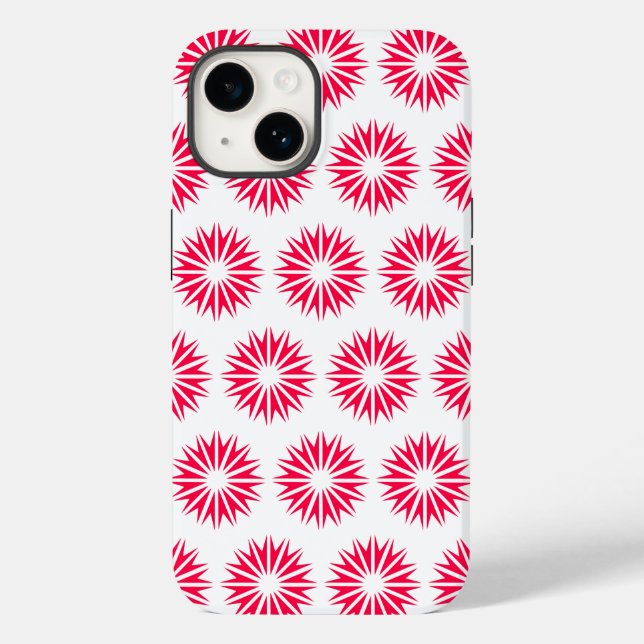 Poppy Modern Sunbursts Case-Mate iPhone Case (Back)