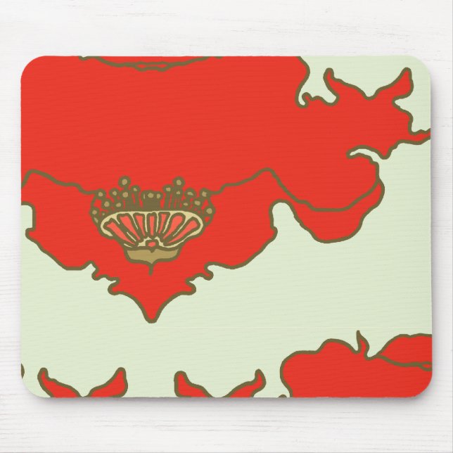 poppy mouse mat (Front)