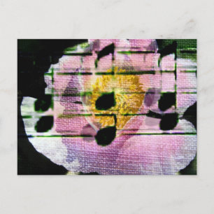 Poppy Music Postcard