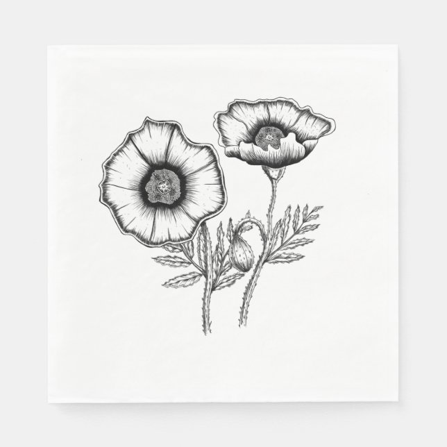 Poppy Napkin (Front)