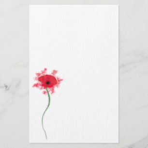 Poppy notepaper stationery