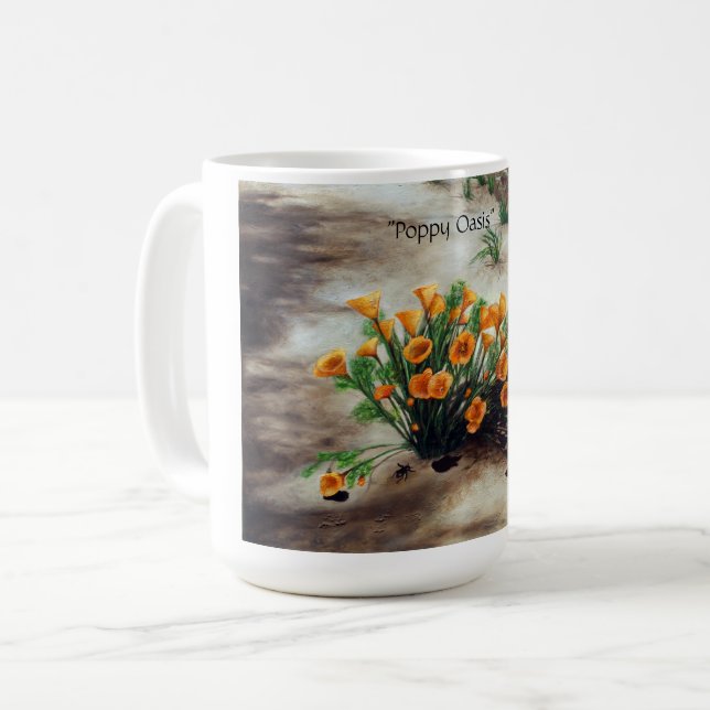 Poppy Oasis Mug (Front Left)