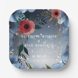 Poppy of Love" Wedding Invitation Collection Paper Plate