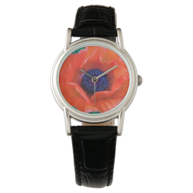 POPPY Oriental Red Orange --- Watch (Front)