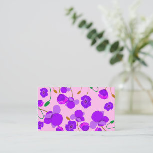 Poppy (Papaver somniferum) Lilac Enclosure Card