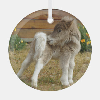 Poppy Pony Glass Tree Decoration