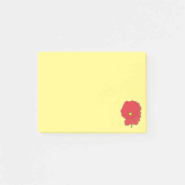 Poppy Post-it Notes (Front)