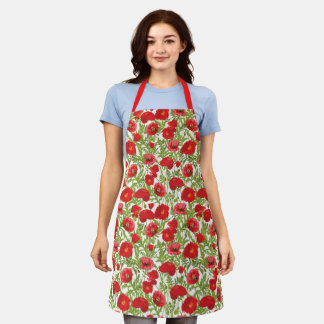 Poppy Profusion Apron by Heather T.