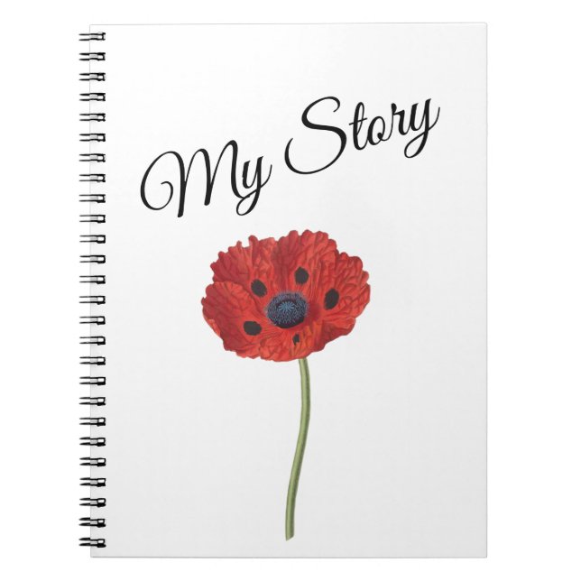 Poppy red notebook (Front)