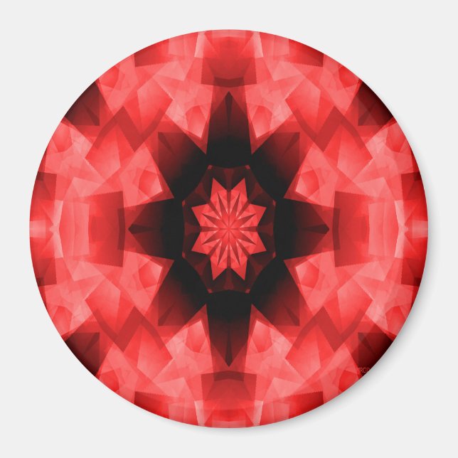 Poppy Red Star.. Magnet (Front)