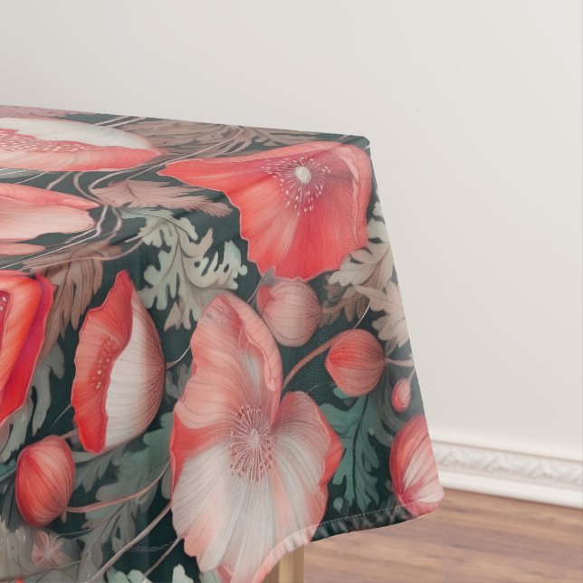 Poppy red tablecloth (In Situ)