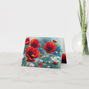 Poppy Remembrance - Forever Grateful Card
