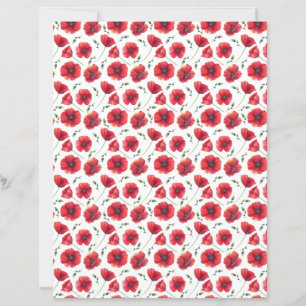 Poppy Scrapbook Paper