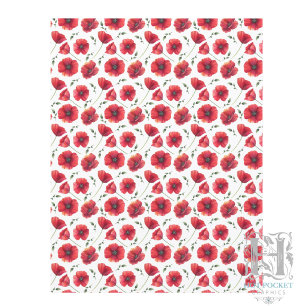 Poppy Scrapbook Paper