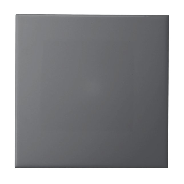 Poppy Seed Grey, Dark Neutral Solid Colour Tile (Front)
