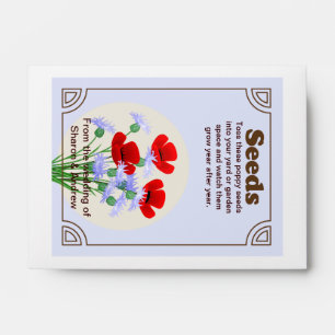 Poppy Seed Packet Wedding Favour Envelope