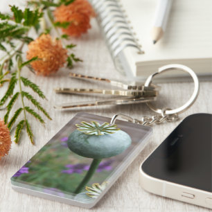 Poppy Seedhead Key Ring