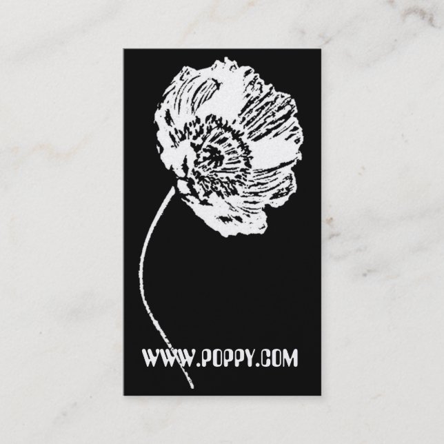 Poppy Simplicity Business Card (Front)