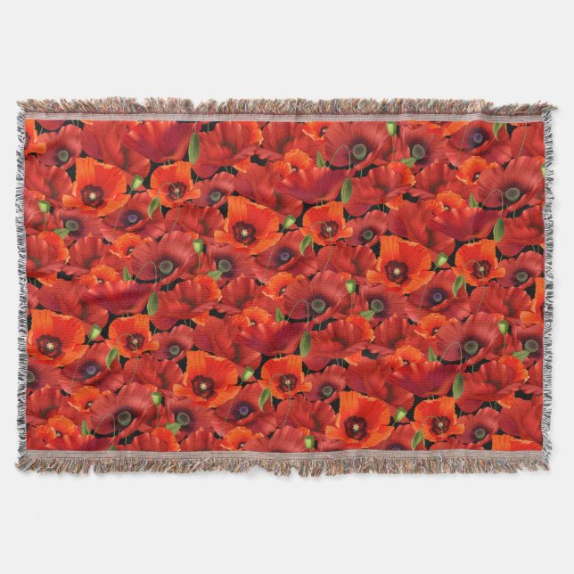 Poppy Throw Blanket (Front)