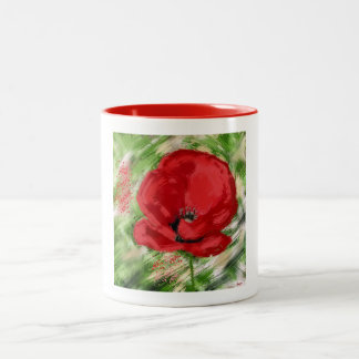 poppy Two-Tone coffee mug