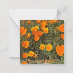 Poppy Valentine Card