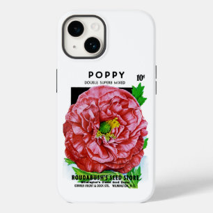 Poppy Vintage Seed Packet Case-Mate iPhone Case