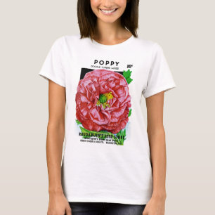 Poppy  Vintage Seed Packet T-Shirt
