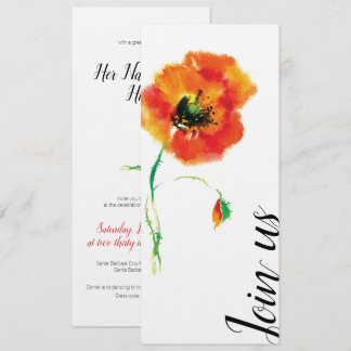 Poppy Wedding Invitation
