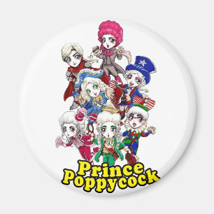 Poppycock Party Magnet